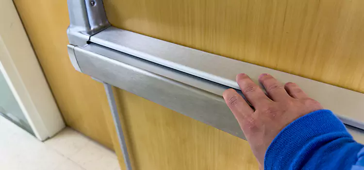 Installing a Push Bar on a Door West Falls Church